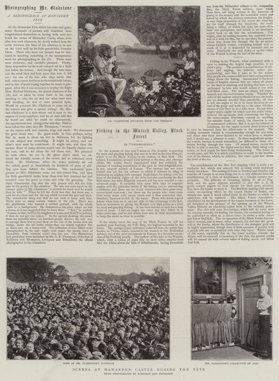 Fete sırasında Hawarden Kalesi'ndeki sahneler by English Photographer