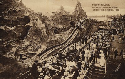 Manzaralı demiryolu, Imperial International Exhibition, Londra by English Photographer