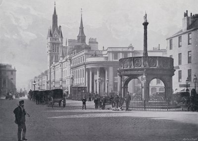 İskoçya: Aberdeen, Market Cross ve Belediye Binaları (s/b fotoğraf) by English Photographer