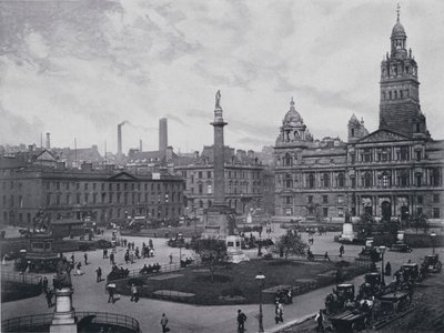 İskoçya: Glasgow, George Meydanı (s/b fotoğraf) by English Photographer