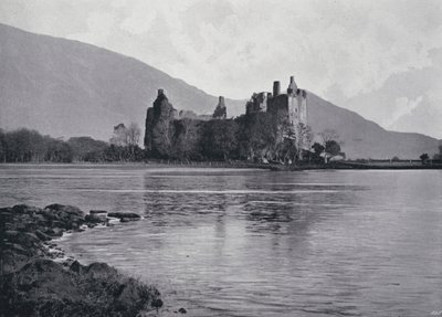 İskoçya: Kilchurn Kalesi (s/b fotoğraf) by English Photographer