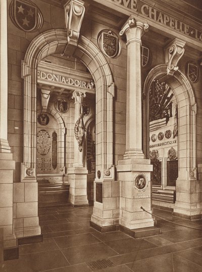İskoç Ulusal Savaş Anıtı: Doğu Transept (b/w fotoğraf) by English Photographer