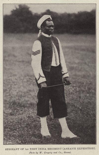 1 Batı Hindistan Alayı Çavuş, Ashanti Expedition by English Photographer