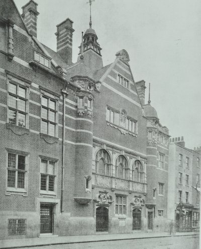 Shoreditch Hamamları: dış cephe, 1898 by English Photographer