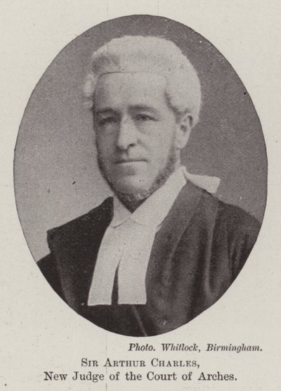 Sir Arthur Charles, Arches Mahkemesinin Yeni Yargıcı by English Photographer