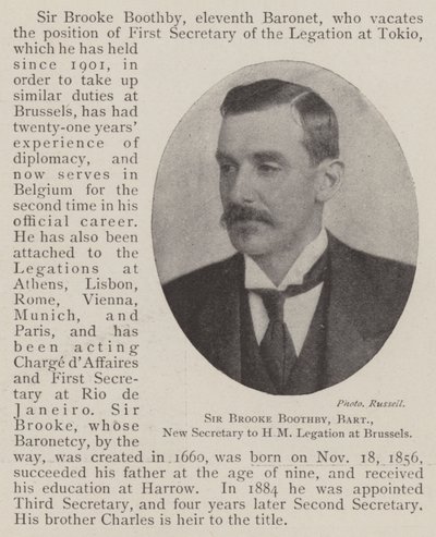 Sir Brooke Boothby, Baronet, Brüksel
