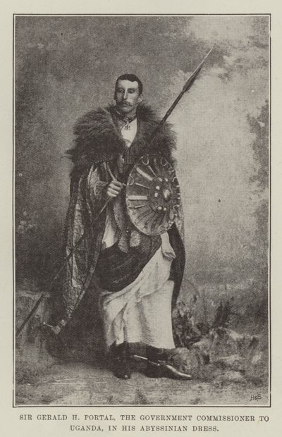 Uganda Hükümet Komiseri Sir Gerald H Portal, Habeş Elbisesi içinde by English Photographer