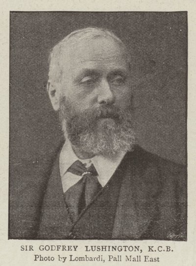 Sör Godfrey Lushington, KKB by English Photographer