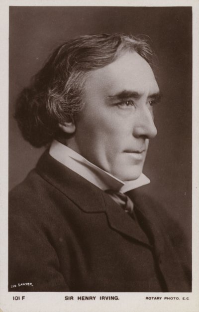 Sir Henry Irving, İngiliz tiyatro oyuncusu by English Photographer