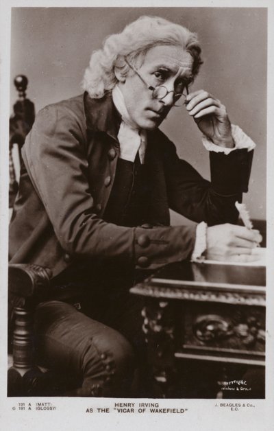 Sir Henry Irving, İngiliz tiyatro oyuncusu by English Photographer
