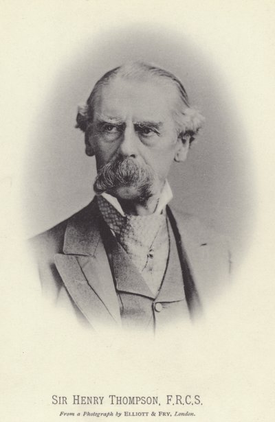 Sir Henry Thompson, FRCS (b/w fotoğraf) by English Photographer