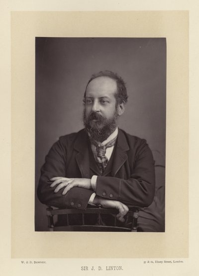 Sir James Dromgole Linton, suluboya ressamı by English Photographer