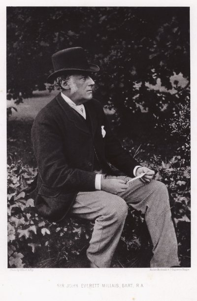 Sir John Everett Millais, İngiliz sanatçı by English Photographer