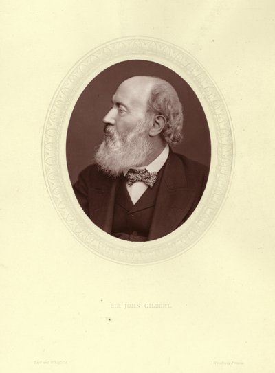 Sir John Gilbert, İngiliz sanatçı, illüstratör ve oymacı by English Photographer