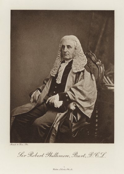 Sir Robert Phillimore, Baronet, DCL (s/b fotoğraf) by English Photographer