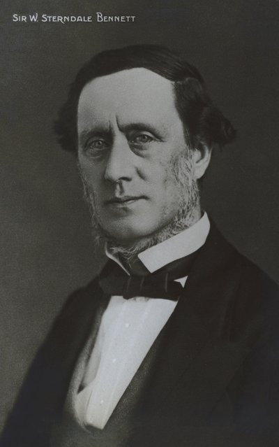Sir William Sterndale Bennett, İngiliz besteci, şef ve piyanist (s/b fotoğraf) by English Photographer