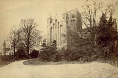 St Albans Manastırı (b/w fotoğraf) by English Photographer