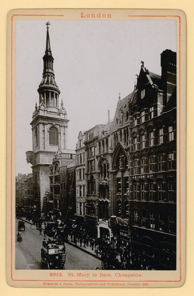 St Mary le Bow, Cheapside, Londra by English Photographer