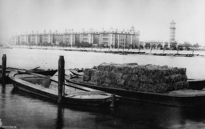 St Thomas Hastanesi, Albert Embankment, 19. yüzyılın sonları by English Photographer
