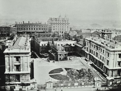 St Thomas Hastanesi: dış cephenin yükseltilmiş görünümü, 1862 by English Photographer