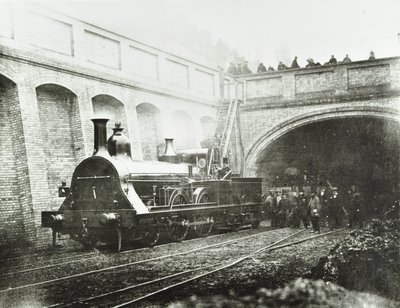 Stafford Street, deneysel lokomotif, 1862 by English Photographer