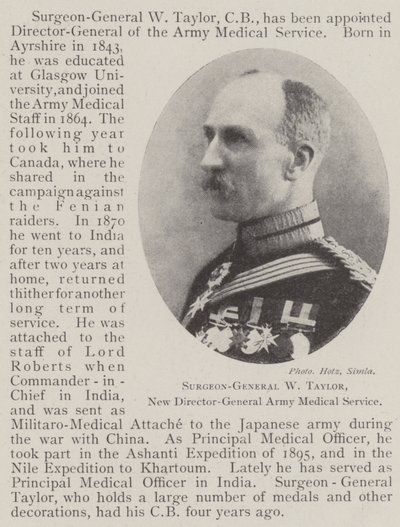 Cerrah General W Taylor, Ordu Sağlık Hizmetlerinin Yeni Genel Direktörü by English Photographer