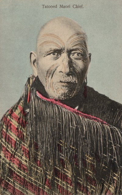Dövmeli Maori Şefi (fotoğraf) by English Photographer