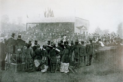 Tenis Tekler Müsabaka Turu: J T Hartley v H F Lawford by English Photographer