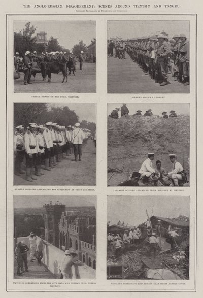İngiliz-Rus Anlaşmazlığı, Tientsin ve Tongku Çevresindeki Sahneler by English Photographer