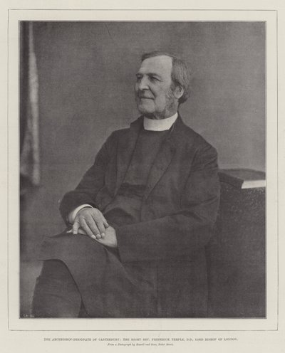 Canterbury Başpiskoposu, Sağ Muhterem Frederick Tapınağı, DD, Londra Lord Piskoposu by English Photographer