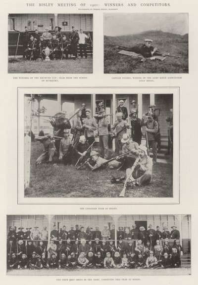 1901 Bisley Buluşması, Kazananlar ve Rakipler by English Photographer
