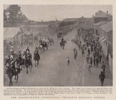 Bloemfontein Konferansı, Başkan Krugers Geliyor by English Photographer