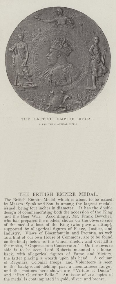Britanya İmparatorluğu Madalyası by English Photographer