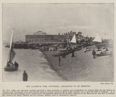 Clarence İskelesi, Southsea, Kaldırılacak binalar, 2 Mayıs 1896 by English Photographer