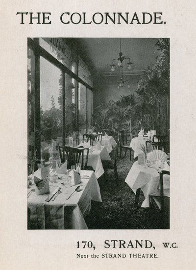Colonnade, 170 Strand by English Photographer