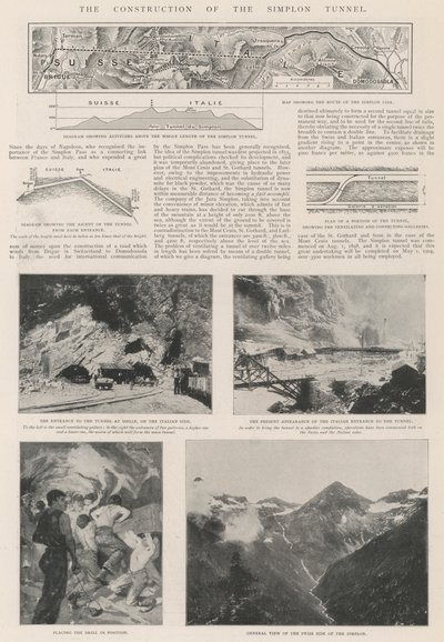 Simplon Tüneli İnşaatı by English Photographer
