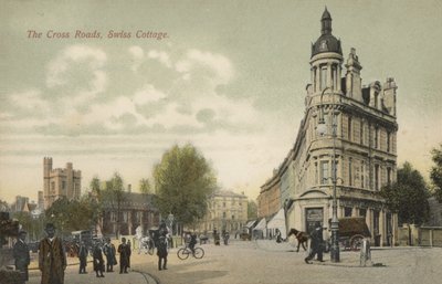 The Cross Roads, Swiss Cottage, Londra (renkli fotoğraf) by English Photographer