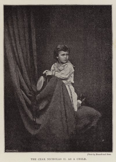Çocukken Çar II. Nicholas by English Photographer