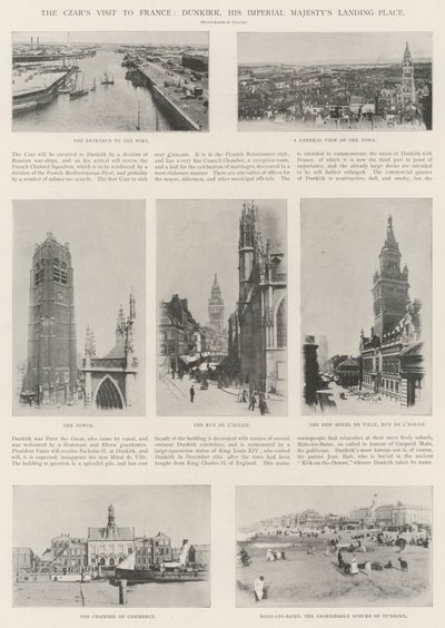 Çarların Fransa Ziyareti, Dunkirk, İmparatorluk Majestelerinin İniş Yeri by English Photographer