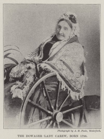 Dowager Lady Carew, 1798 doğumlu by English Photographer