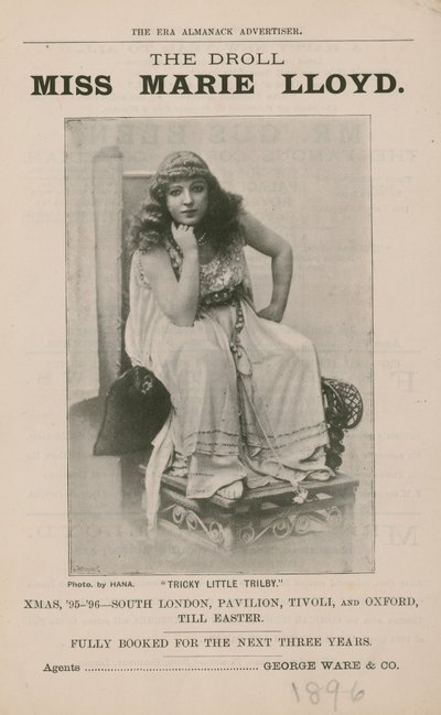 Komik Bayan Marie Lloyd by English Photographer