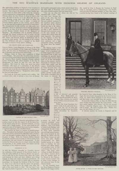 Orleans Prensesi Helene ile Duc dAostas Evliliği by English Photographer