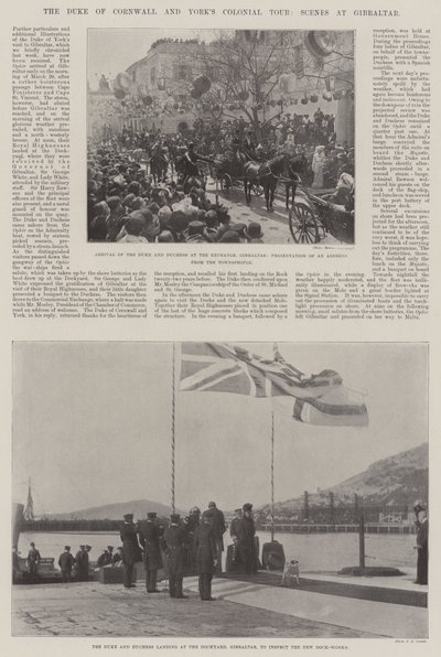 Cornwall Dükü ve Yorks Koloni Turu, Cebelitarık