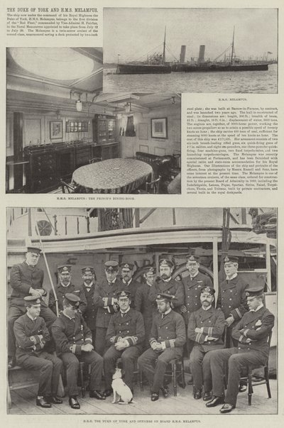 York Dükü ve HMS Melampus by English Photographer