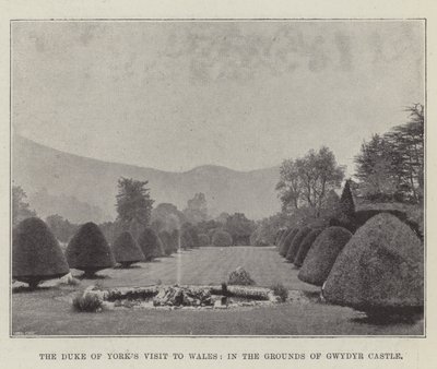 Yorks Dükü, Gwydyr Kalesi Arazisinde Galler Ziyareti by English Photographer
