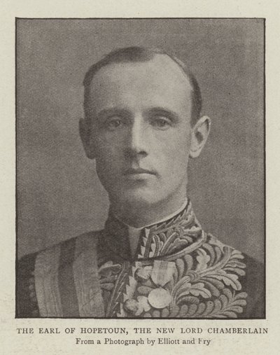 Hopetoun Kontu, Yeni Lord Chamberlain by English Photographer