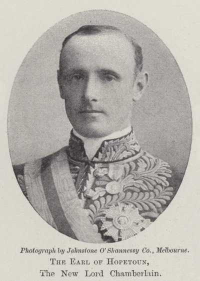 Hopetoun Kontu, Yeni Lord Chamberlain by English Photographer