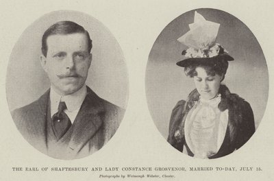 Shaftesbury Kontu ve Leydi Constance Grosvenor, Bugün evlendi, 15 Temmuz by English Photographer