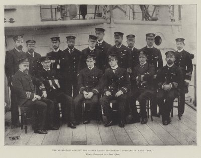HMS Fox Memurları, Sierra Leone İsyancılarına Karşı Sefer by English Photographer