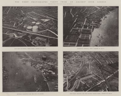 Londra Üzerinden Bir Hava Gemisinden Çekilen İlk Fotoğraflar by English Photographer